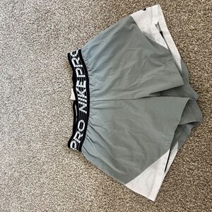Nike Pro Flex Shorts - 2 in 1 with Spandex - Size S
